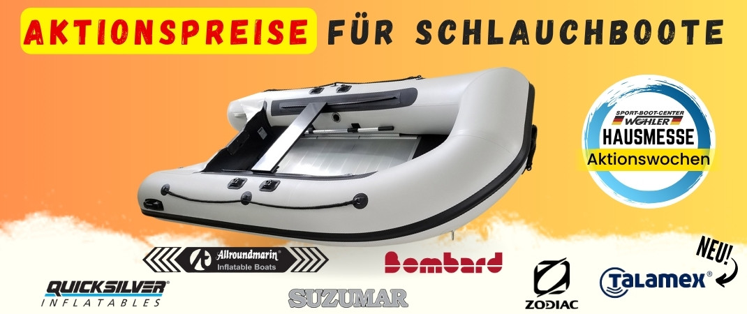 Schlauchboote Hausmesse Aktionspreise