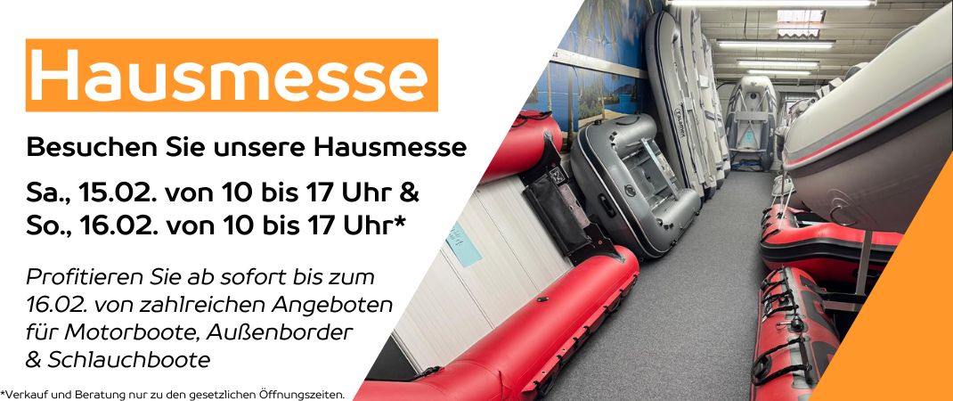 Schlauchboote Hausmesse Aktionspreise